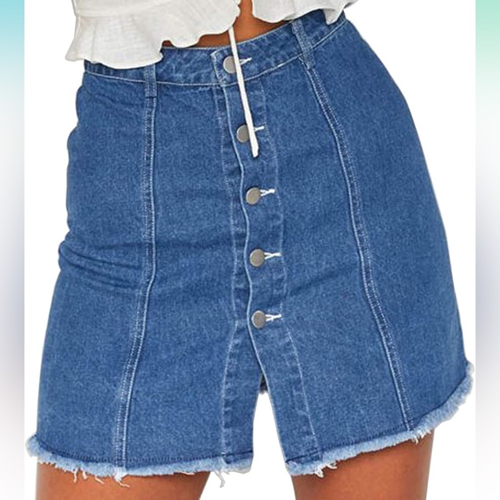 Denim Button Up Just Quella Skirt